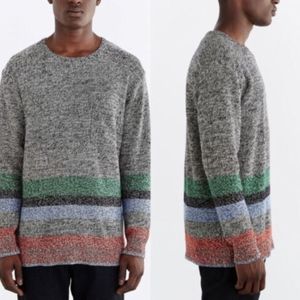 Urban Outfitters Koto Shobu Colorblock Engineered Marled Knit Top Size Large